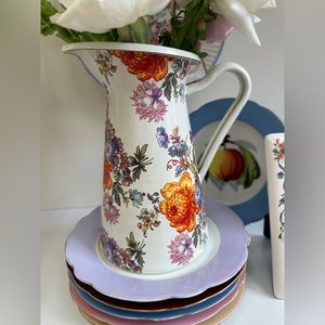 MacKenzie-Childs Medium Floral Pitcher with Multicolor Design